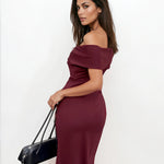 Briana Maxi Dress Mahogany Back