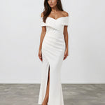 Briana Maxi Dress White Front