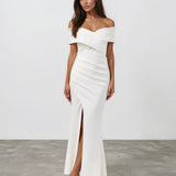 Briana Maxi Dress White Front