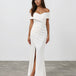 Briana Maxi Dress White Front