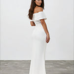 Briana Maxi Dress White back
