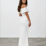 Briana Maxi Dress White back