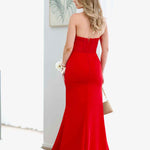 Brigitte Strapless Corset Gown - Red