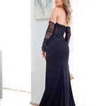 Brigitte Strapless Corset Gown - Black