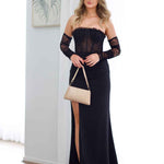 Brigitte Strapless Corset Gown - Black