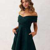 Britt Mini Dress - Green