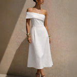 Brooklyn Midi Dress White Front