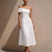 Brooklyn Midi Dress White Front