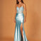 Calista Corset Gown Mint Front