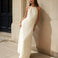 Calliope Maxi Dress Beige Front
