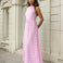 Calliope Maxi Dress Pink Front