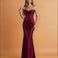 Camila Satin Corset Gown Mulberry Front