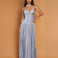 Carmel Chiffon Gown Blue/Grey front