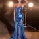 Blair Strapless Corset Gown - Royal