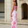 cecilia dress pink print back