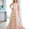 Celeste Layered Strapless Gown - Blush