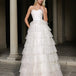 Celeste Layered Strapless Ball Gown Ivory Front