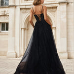 Celina Tulle Corset Gown Black Back