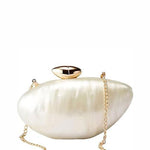 Damiana Clutch - Milky White