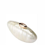 Damiana Clutch Milky White side
