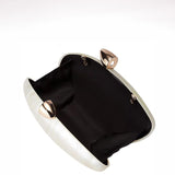 Damiana Clutch Milky White open
