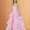Daphne Corset Tulle Gown Pale Pink Front