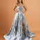 Davina Corset Gown Blue Front