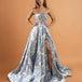 Davina Corset Gown Blue Front