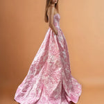 Davina Corset Gown Pink Side