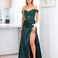 Elyssa Beaded Lace Corset Gown - Emerald