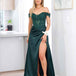 Elyssa Beaded Lace Corset Gown - Emerald