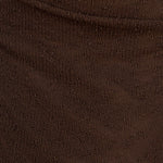 Ginnie Knit Long Sleeve Maxi Dress Chocolate fabric