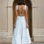 Fiorella Maxi Dress Blue Back