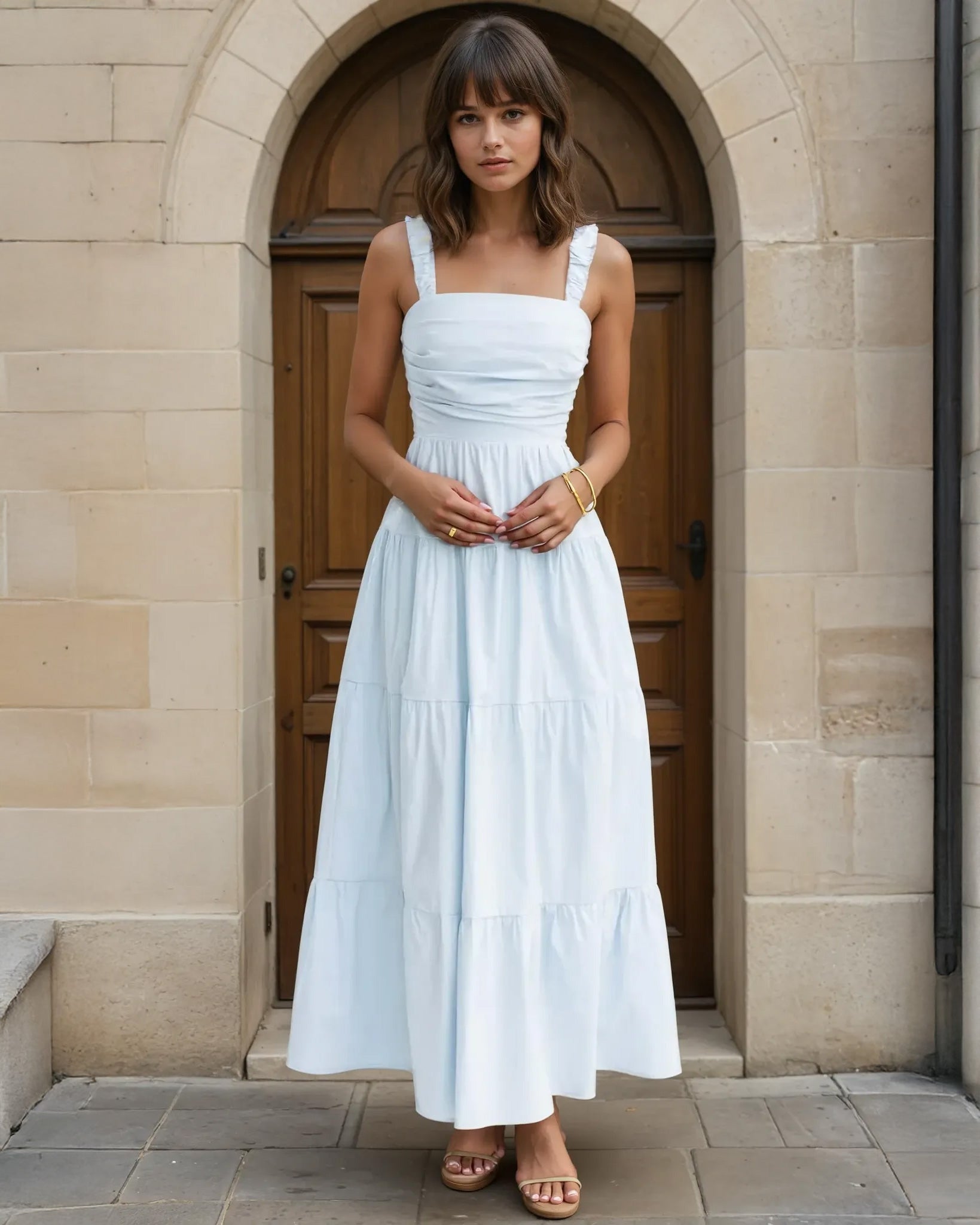 Fiorella Maxi Dress Blue Front