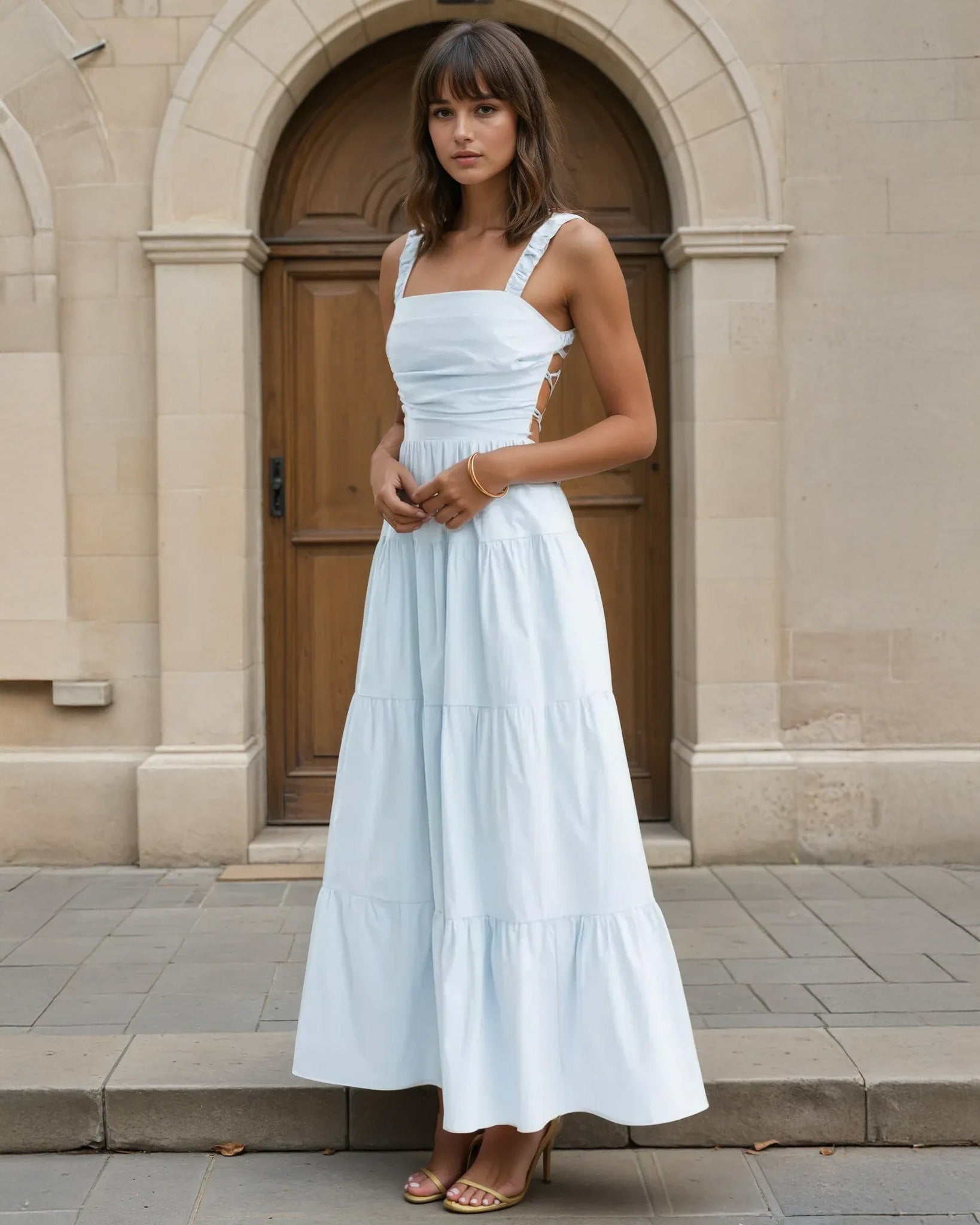 Fiorella Maxi Dress Blue Front