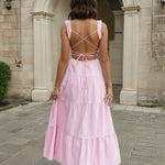 Fiorella Maxi Dress Pink Back