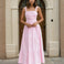 Fiorella Maxi Dress Pink Front