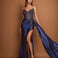 Giordana Corset Gown Navy Front