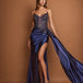 Giordana Corset Gown Navy Front