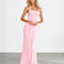 Giulia Lace Maxi Dress Pink front