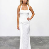 Giulia Lace Maxi Dress - White