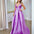 Harper Wrap Belt Gown - Lilac