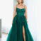 Iris Corset Lace Gown - Emerald