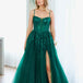 Iris Corset Lace Gown - Emerald