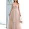 Jasmine Corset Tulle Gown - Blush