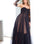 Jasmine Corset Tulle Gown - Black