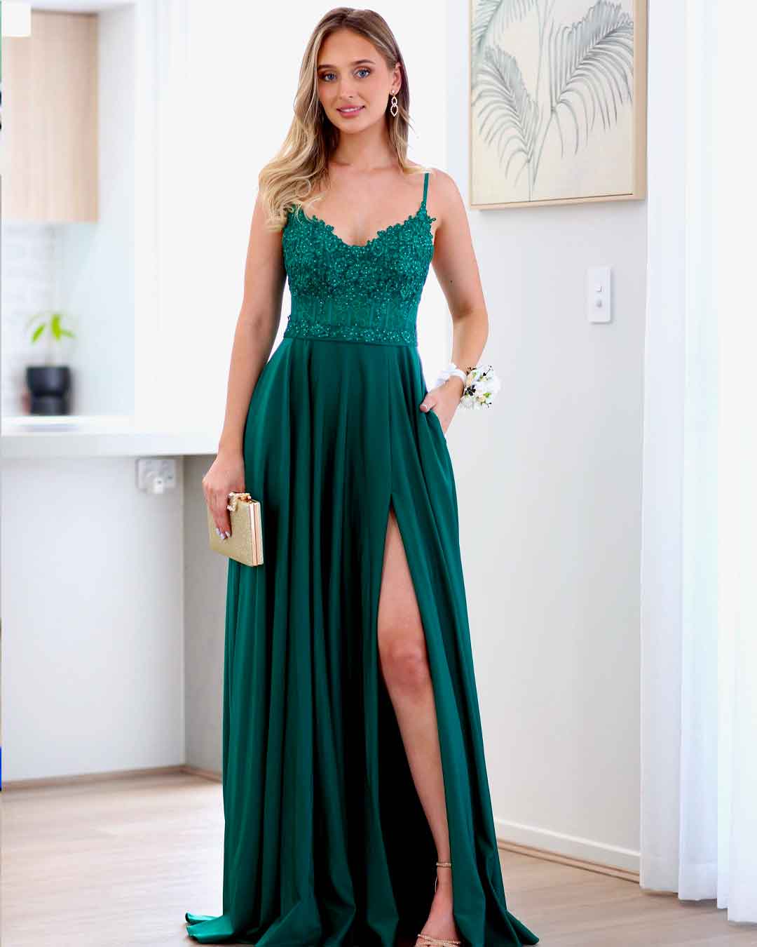 Joey Gown - Emerald Green **[EXCLUSIVE]