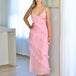 Jolene Ruffle Maxi Dress - Baby Pink