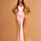 Livia Satin Gown Pink Front