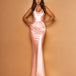 Livia Satin Gown Pink Front